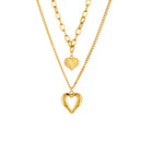 Colar de Clavícula com Pingente de Coração DIEYURO